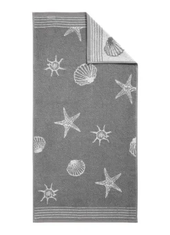 Outlet DYCKHOFF Frottier-Serie von aus 100% Baumwolle GRAU