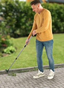 Best BADER Fugenbürste mit Fugendorn und Teleskopstiel grau-grün