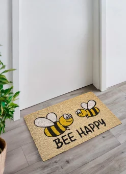 Outlet BADER Fußmatte aus 100% Kokos NATUR-BUNT