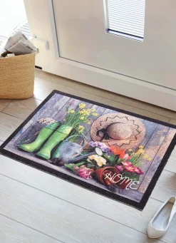 Discount BADER Fußmatte Home mit rutschhemmender Rückseite BUNT