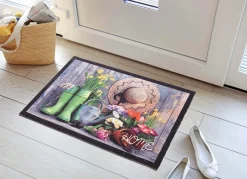Discount BADER Fußmatte Home mit rutschhemmender Rückseite BUNT