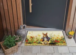 Outlet SALON LÖWE Fußmatte mit Hasen-Motiv BUNT