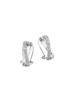 Sale BADER Funkelnde Clipstecker aus Weißgold mit 114 Diamanten