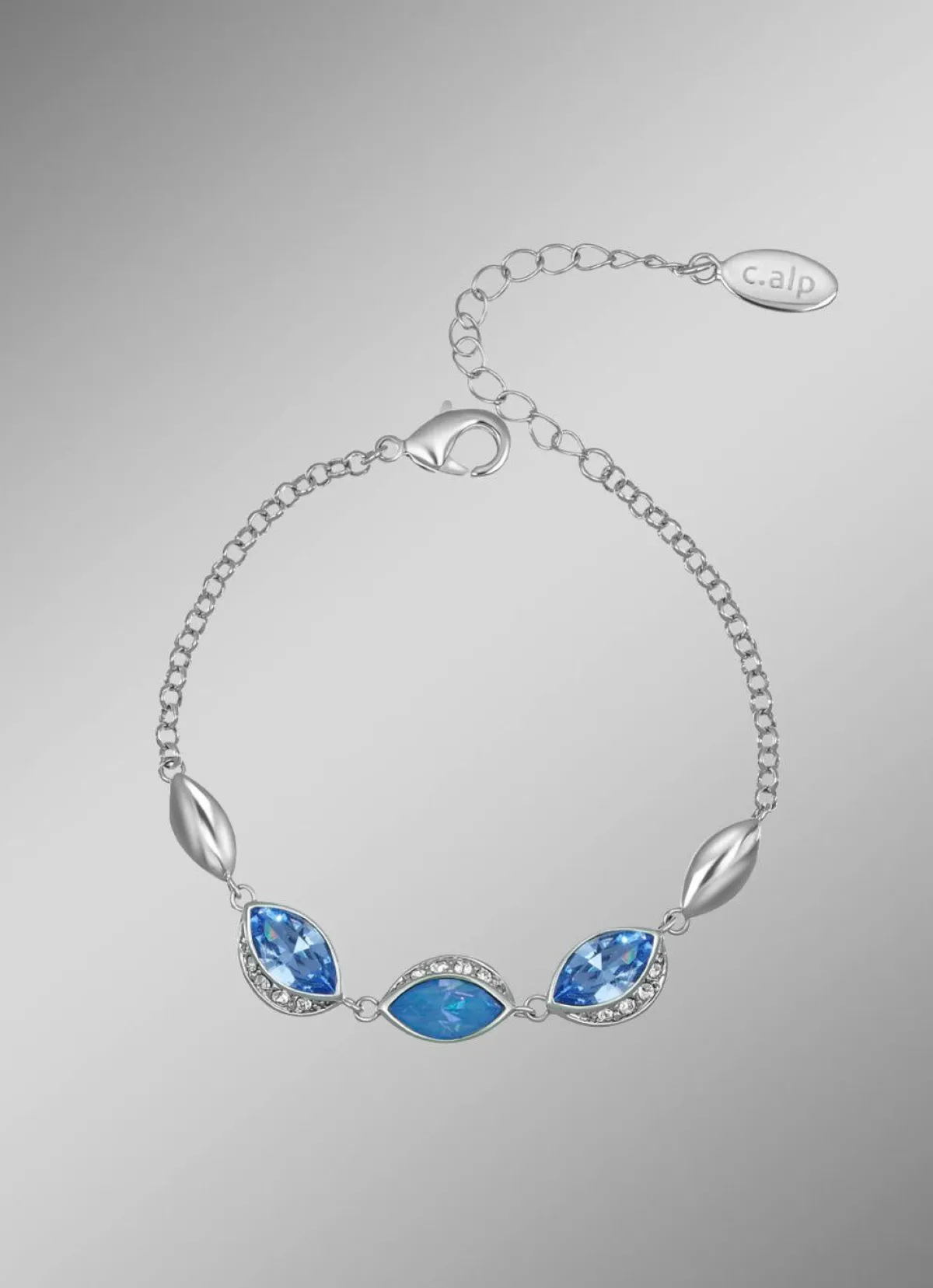 BADER Funkelnde Eleganz in Blau – Armband mit Swarovski-Kristalle