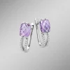 Sale BADER Funkelnde Eleganz: Ohrstecker mit echt Amethyst-