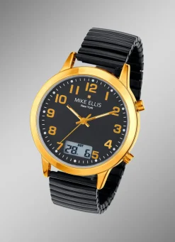 Clearance MIKE ELLIS NEW YORK Funk-Herrenuhr mit Diamant von