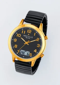 Clearance MIKE ELLIS NEW YORK Funk-Herrenuhr mit Diamant von