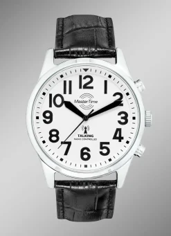 Best MASTER TIME Funk-Herrenuhr mit sprechender Zeitansage