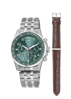 Outlet ETT Funk-Solar-Chronograph mit Wechselband