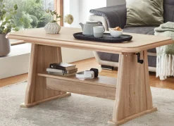 Clearance BADER Funktionaler Couchtisch mit großem Ablageboden EICHE SONOMA