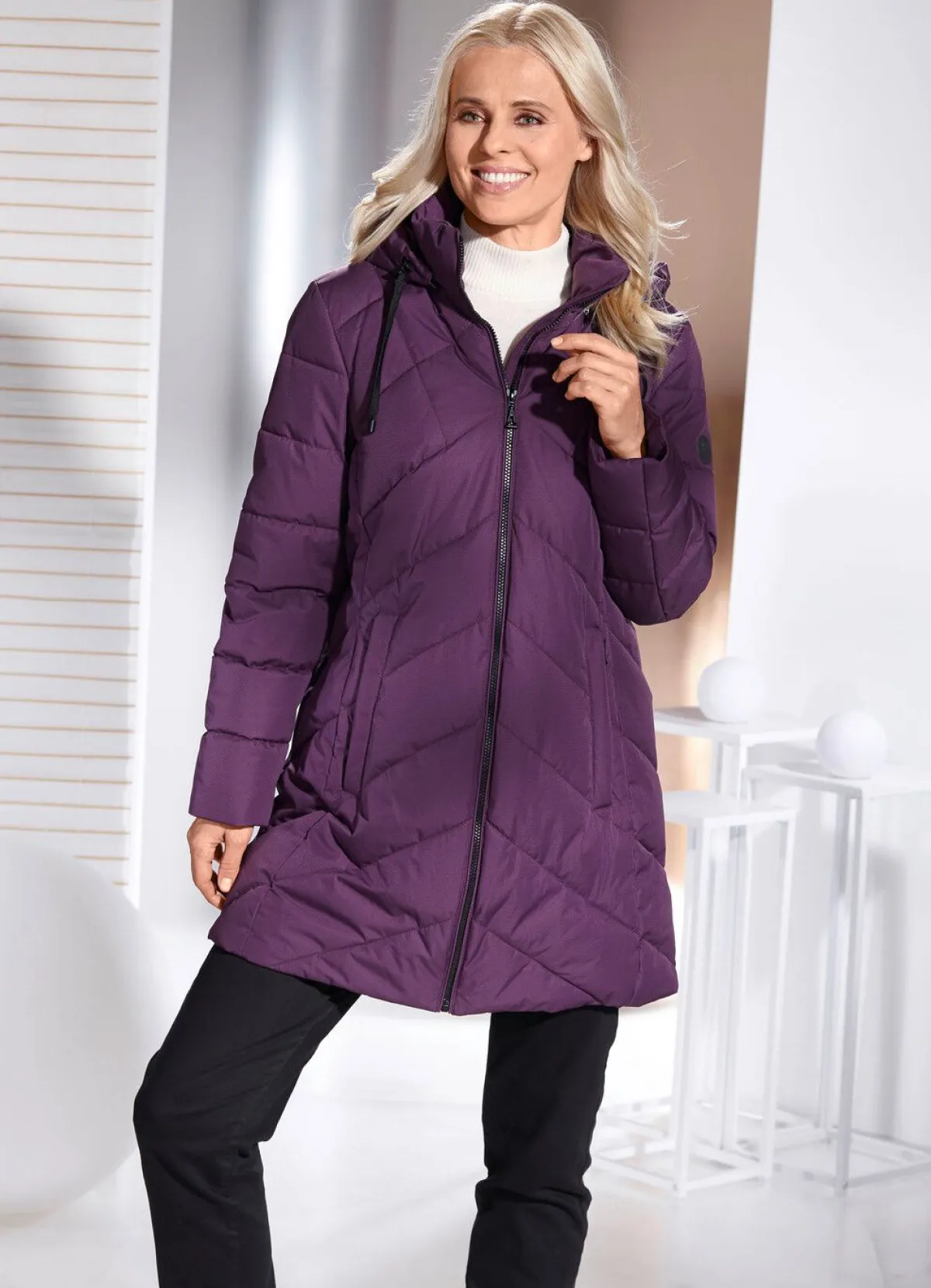Clearance BADER Funktionsjacke mit abnehmbarer Kapuze AMETHYST