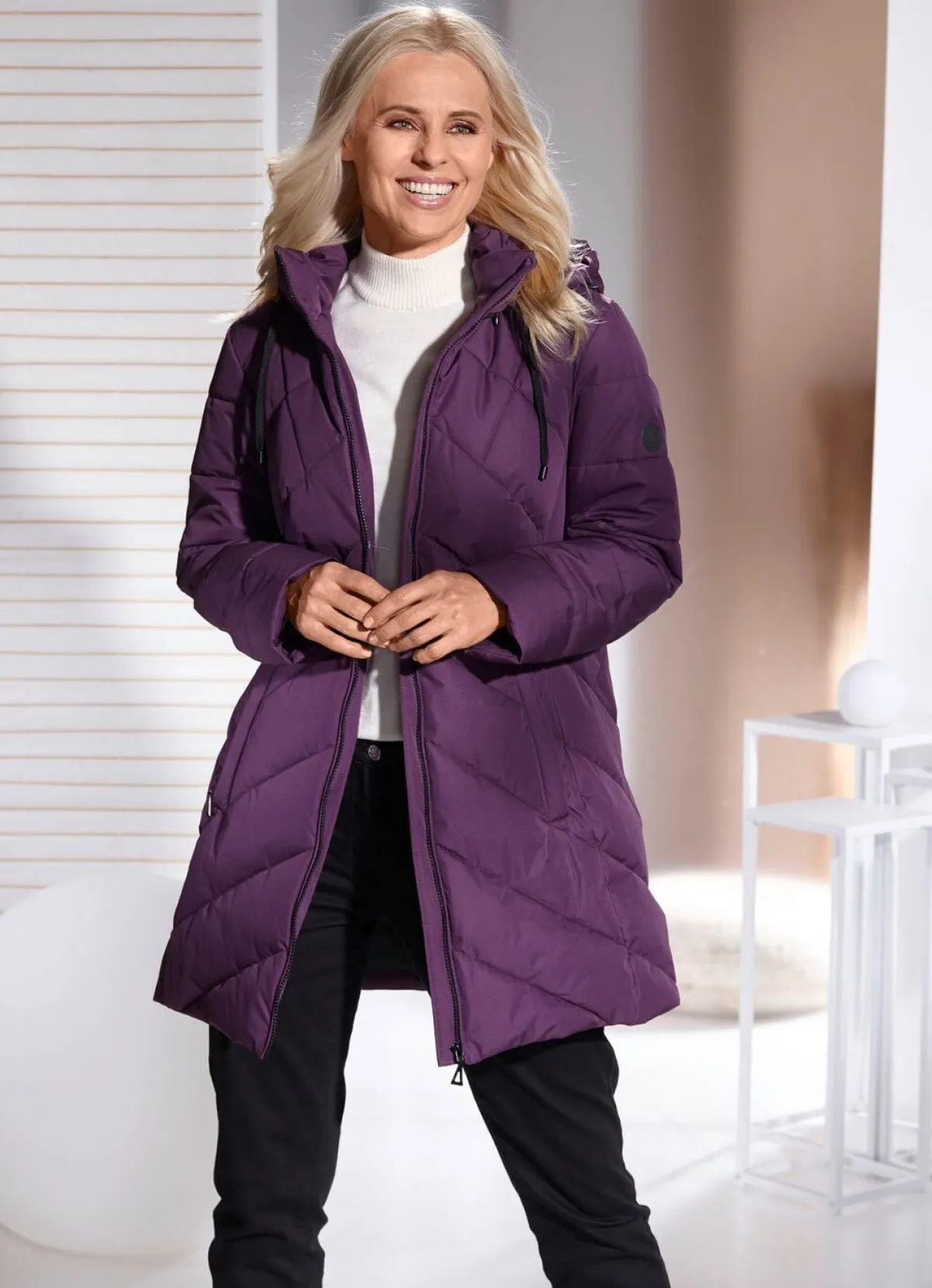 Clearance BADER Funktionsjacke mit abnehmbarer Kapuze AMETHYST