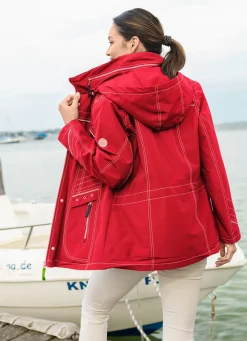 Sale BADER Funktionsjacke mit abnehmbarer Kapuze ROT