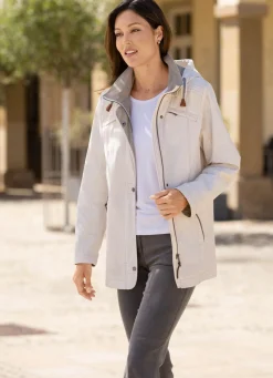 Online BADER Funktionsjacke mit abnehmbarer Kapuze CREME