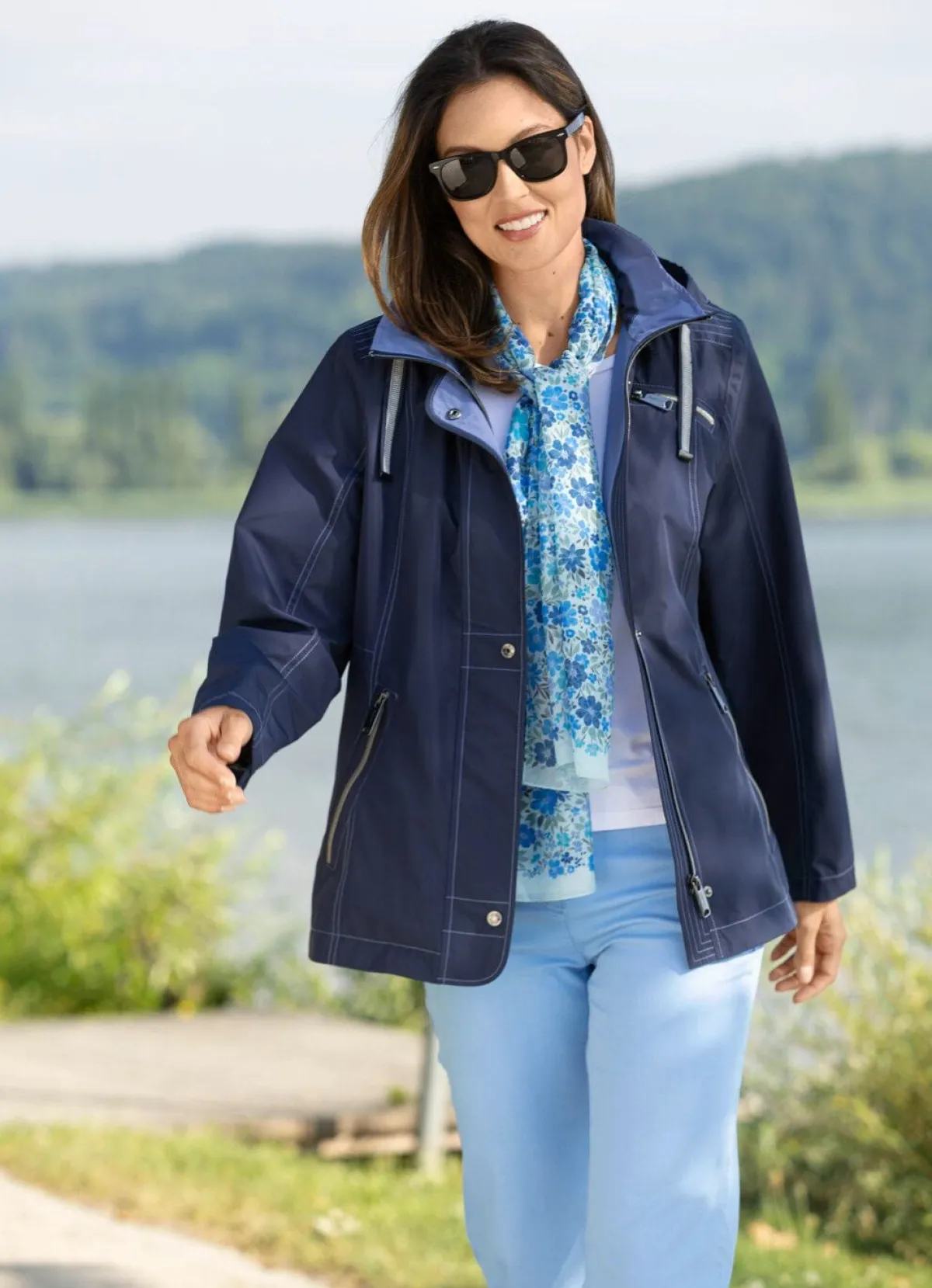 Clearance BADER Funktionsjacke mit abnehmbarer Kapuze NAVY