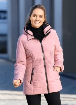 Outlet BADER Funktionsjacke mit abnehmbarer Kapuze ROSÉ