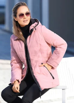 Outlet BADER Funktionsjacke mit abnehmbarer Kapuze ROSÉ