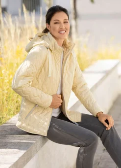 Best BADER Funktionsjacke mit abnehmbarer Kapuze VANILLE