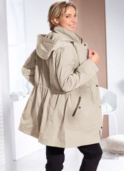 Clearance BADER Funktionsjacke mit dezentem Streifendessin SAND