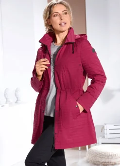Online BADER Funktionsjacke mit dezentem Streifendessin RUBINROT