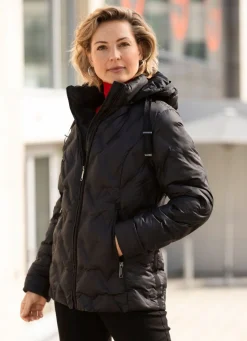 Hot BADER Funktionsjacke mit geklebten Kammern SCHWARZ