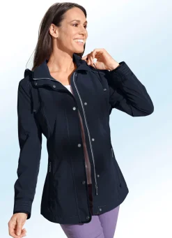 Online BADER Funktionsjacke mit PU Beschichtung NAVY