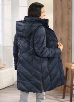 BADER Funktions-Kurzmantel mit abnehmbarer Kapuze NAVY