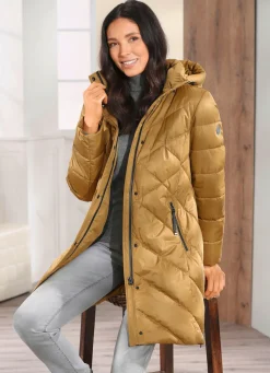 Clearance BADER Funktions-Kurzmantel mit abnehmbarer Kapuze MESSING