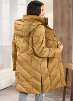 Clearance BADER Funktions-Kurzmantel mit abnehmbarer Kapuze MESSING