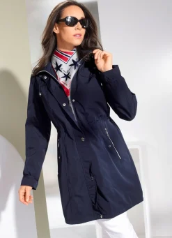 Clearance BADER Funktions-Kurzmantel mit abnehmbarer Kapuze NAVY