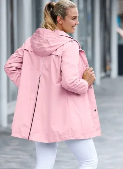 Clearance BADER Funktions-Longjacke mit abnehmbarer Kapuze ROSÉ