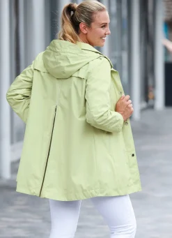 Online BADER Funktions-Longjacke mit abnehmbarer Kapuze MAIGRÜN