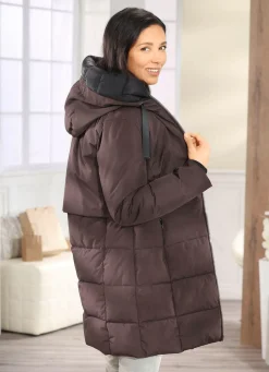 Hot BADER Funktions-Longparka mit angeschnittener Kapuze TORF