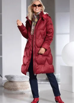 BADER Funktionsmantel im Puffer-Style BURGUND