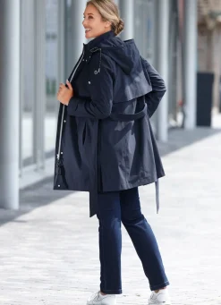 Outlet BADER Funktions-Trenchcoat mit Gürtel NACHTBLAU