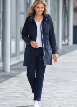 Outlet BADER Funktions-Trenchcoat mit Gürtel NACHTBLAU