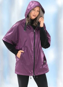 BADER Funktion-Wendecape i Overized-ook AMETHYST-SCHWARZ