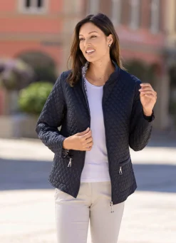 Online BADER Funktions-Wendejacke mit Reptildessin WEISS-NAVY