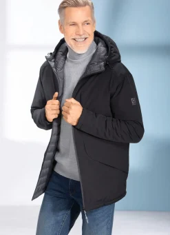 Clearance Linea Primero Funktions-Wendejacke von „LPO“ SCHWARZ-DUNKELGRAU