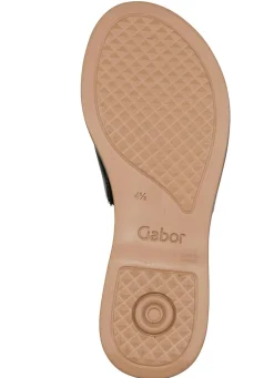 Best BADER Gabor, elegante Damen-Pantoletten, Weite G, mit Gummizug SCHWARZ