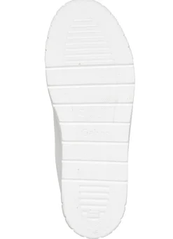 Sale Gabor , modische Damen-Sneaker, Weite H, mit herausnehmbarem Fußbett WEISS-SILBER
