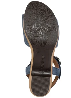 Gabor , schicke Damen-Sandaletten, Weite G, mit Gummizug JEANS