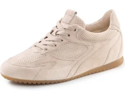 Hot Gabor , trendige Damen-Schnürschuhe, Weite H, mit herausnehmbarem Fußbett BEIGE