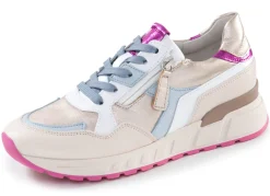 Online Gabor , trendige Damen-Sneaker, Weite H, mit herausnehmbarem Fußbett WEISS-MULTICOLOR