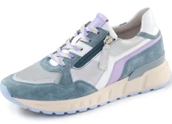Online Gabor , trendige Damen-Sneaker, Weite H, mit herausnehmbarem Fußbett JEANS-MULTICOLOR