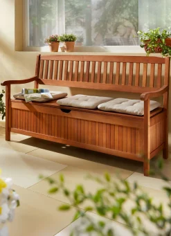 Clearance BADER Gartenbank aus Eukalyptusholz BRAUN