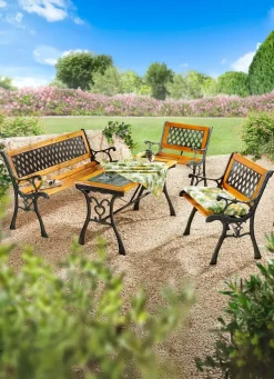 New BADER Gartenmöbel Royal mit rustikalem Charme SCHWARZ-BRAUN