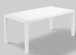 New BADER Gartenmöbel-Serie mit attraktivem Rattan-Dekor WEISS