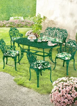 Best BADER Gartenserie Dornröschen aus solidem Aluminiumguss GRÜN