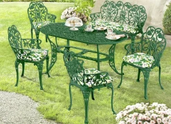 Best BADER Gartenserie Dornröschen aus solidem Aluminiumguss GRÜN